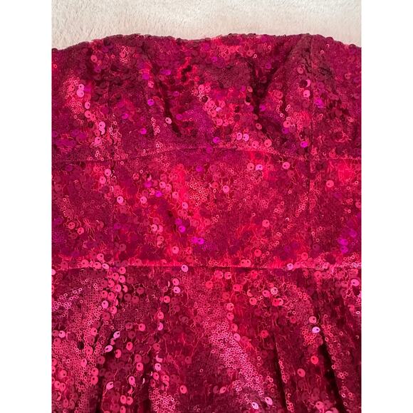 NWOT BCBG MAX AZRIA Convertible Sequin Strapless Dress Size 2 Azalea Pink Party - Picture 2 of 6
